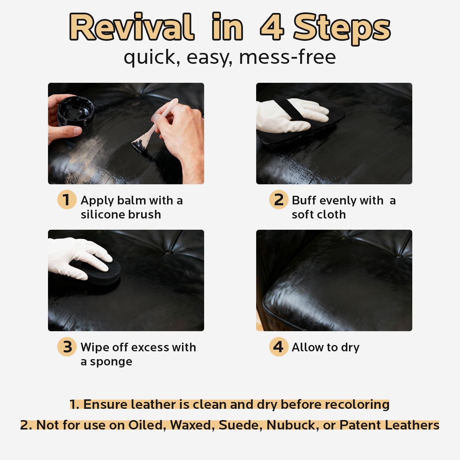 FAVIRZCE leather balm jacket and fashion accessory restoration emphasizes versatility.