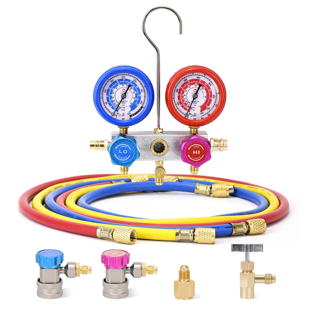 FavorCOOL adapters support R134a, R410a, and R22 for versatile repairs