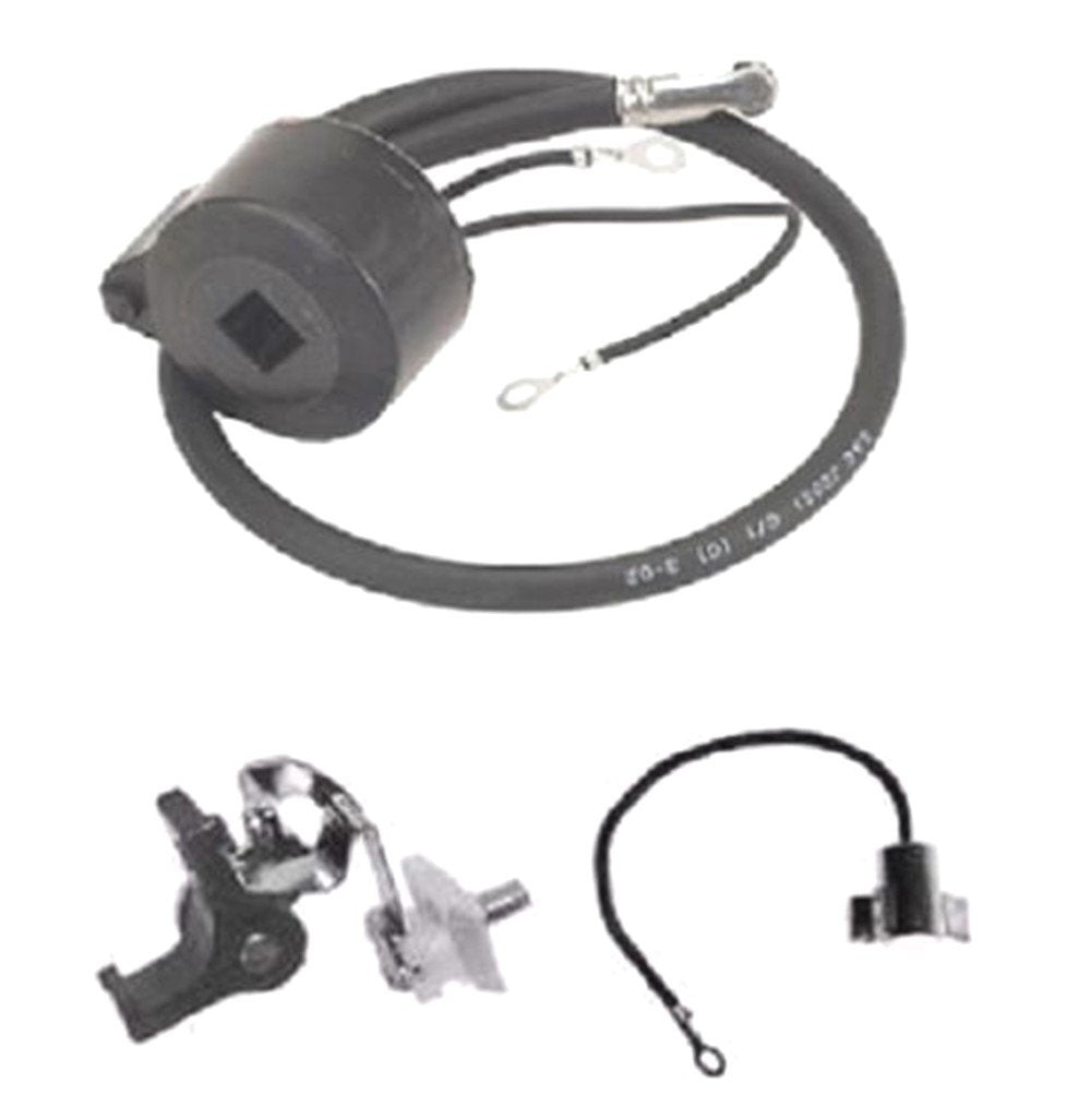 Favorite-Trade Tecumseh ignition coil module with points and condenser, ideal for reliable ignition replacement.