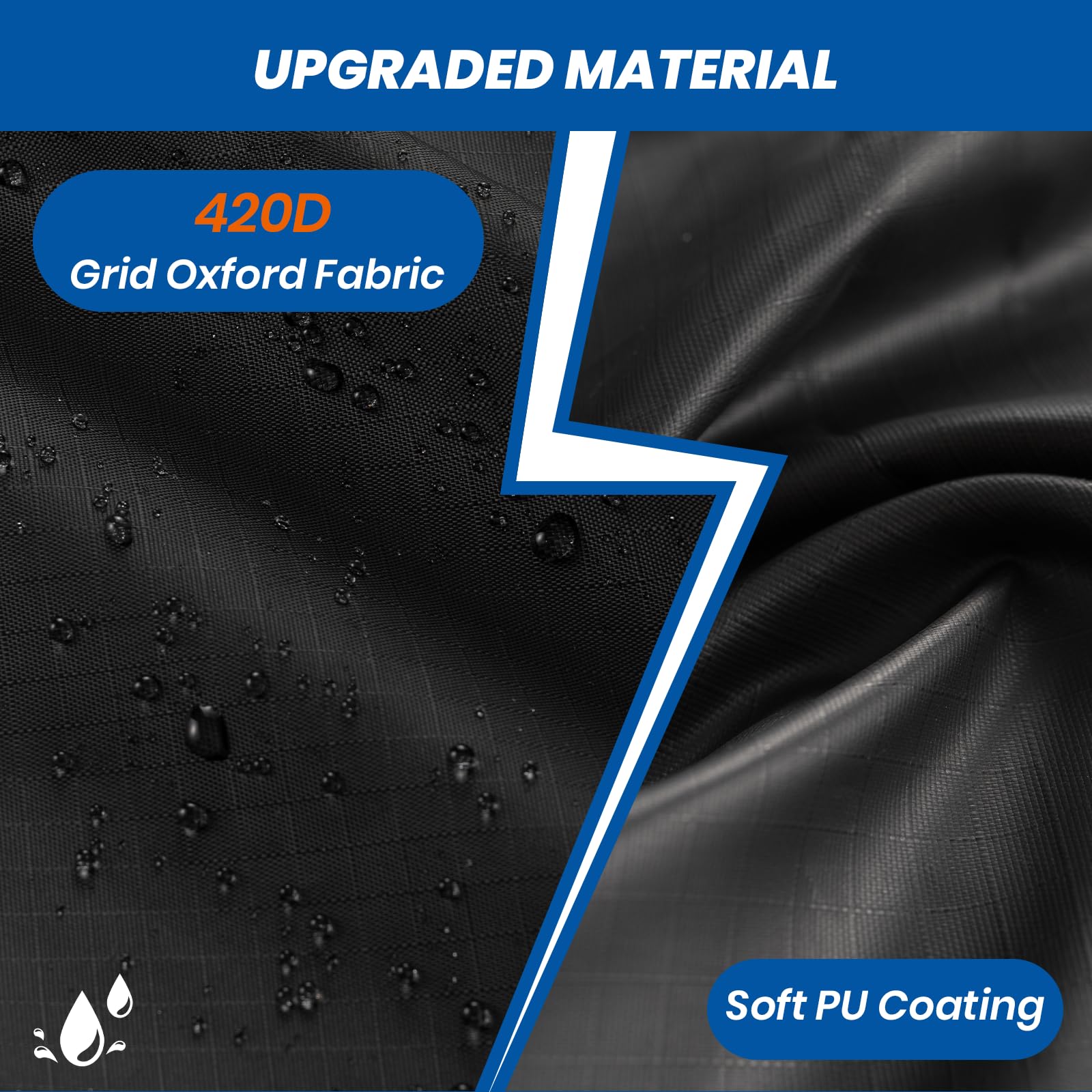 Favoto motorcycle cover air vents promote airflow and dryness.
