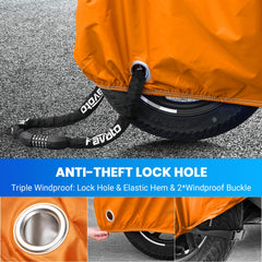 Favoto cover featuring two lock holes for anti-theft security.