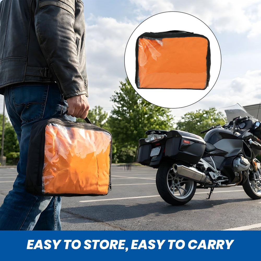 Favoto storage bag keeps cover compact and portable.