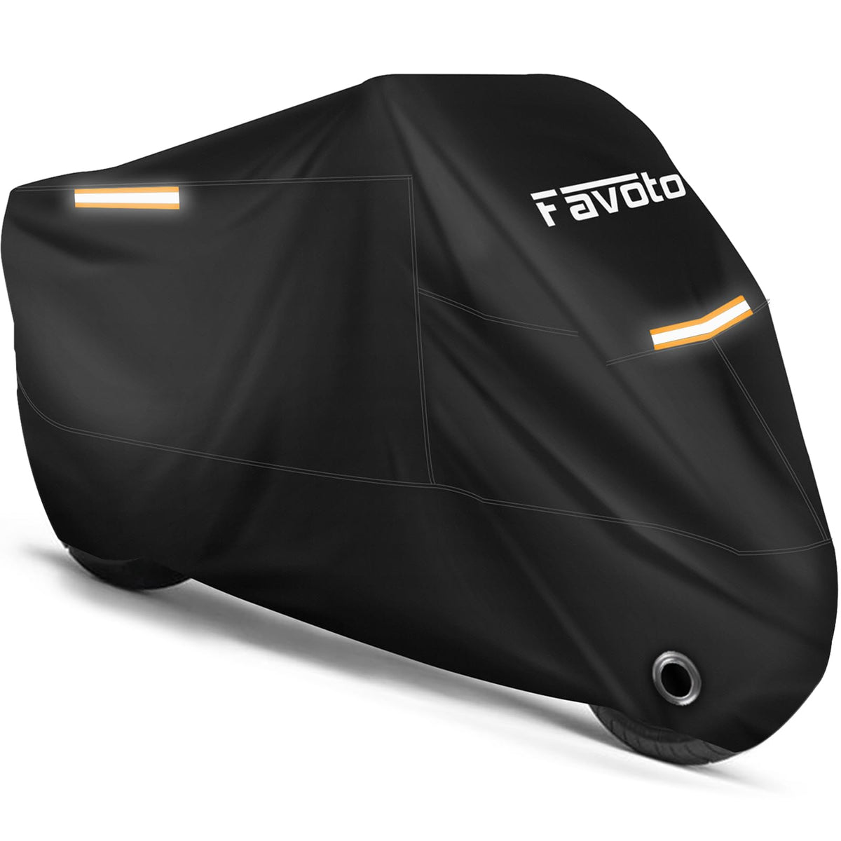 Favoto motorcycle cover universal fit in outdoor setting protects against weather