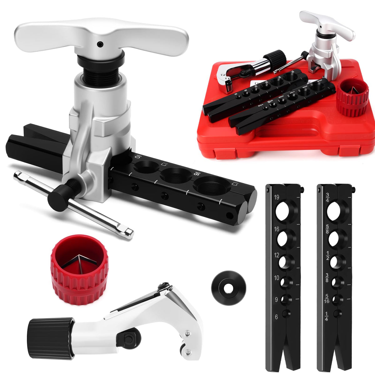 Faxhool flaring tool kit box showing portable storage for on site work
