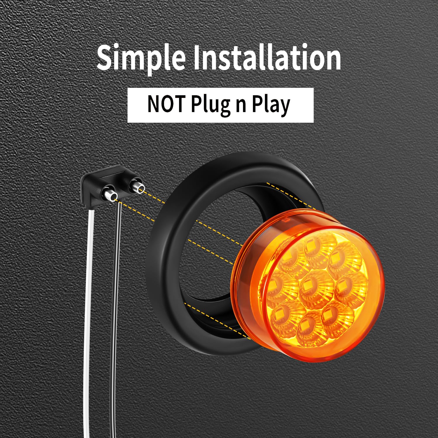 FBAAUKUS flush-mount 2in marker light for a sleek profile