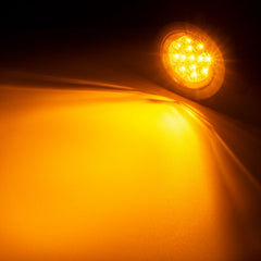 FBAAUKUS 2.5-inch round LED marker light suitable for various trailers.