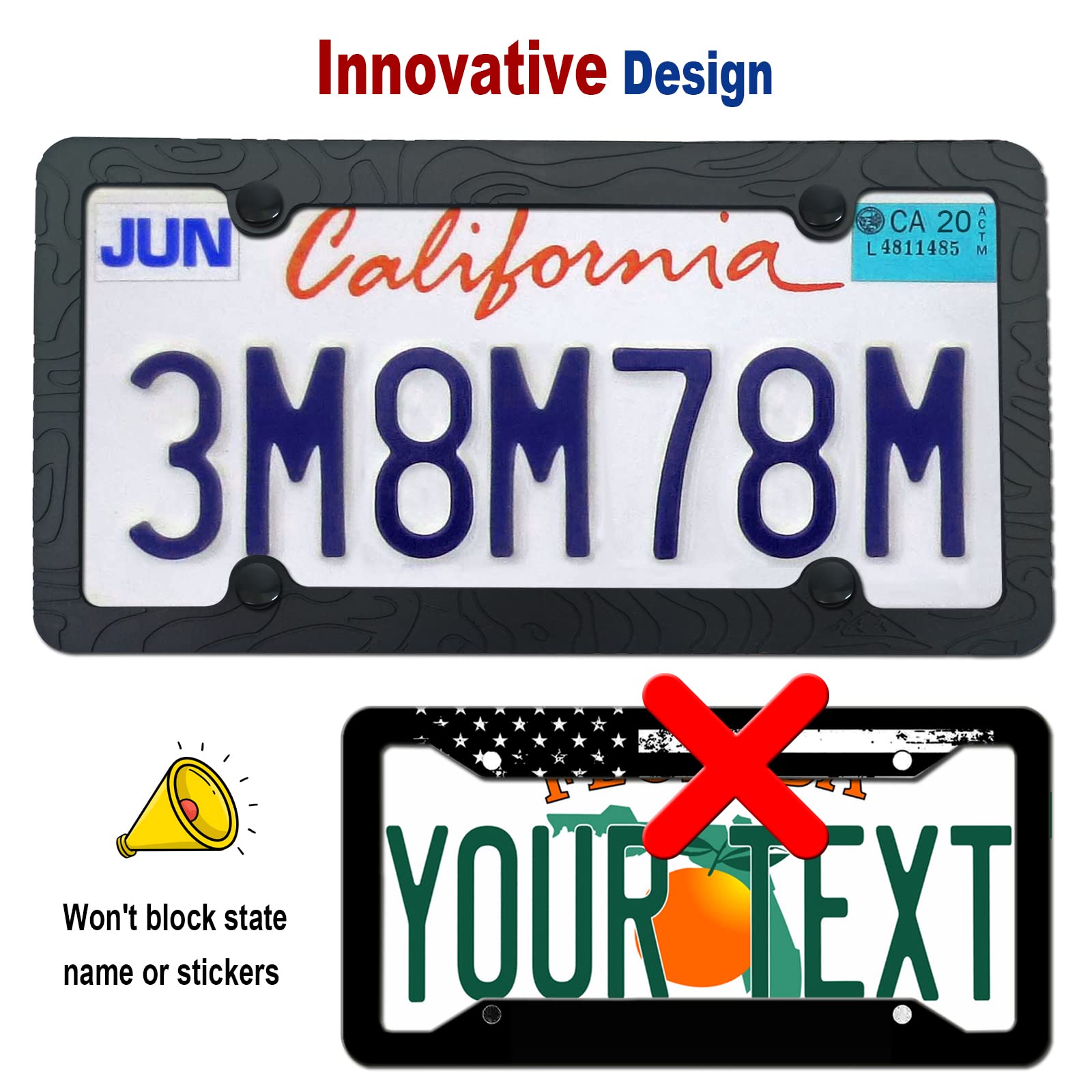 FBJTDQ anti-rust screws ensure secure license plate mounting