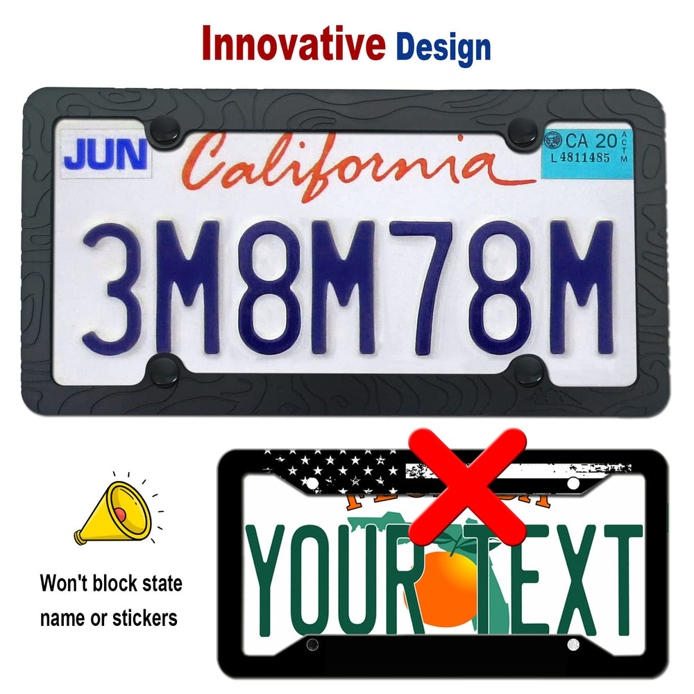 FBJTDQ anti-rust screws ensure secure license plate mounting