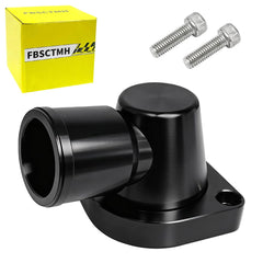 FBSCTMH billet swivel thermostat housing, 90-degree design for optimized LS engine coolant routing.