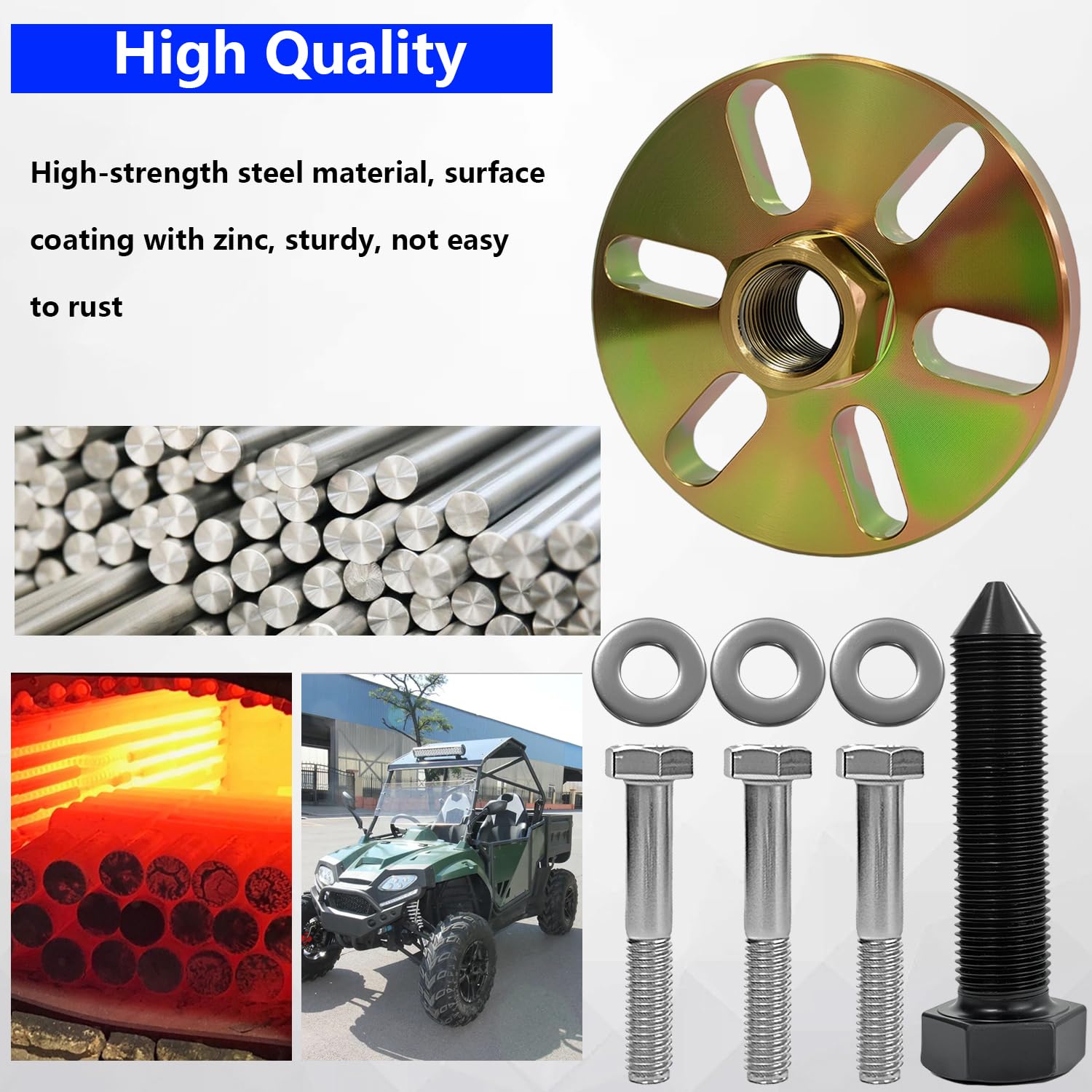 Heavy-duty steel construction of FBSCTMH flywheel puller