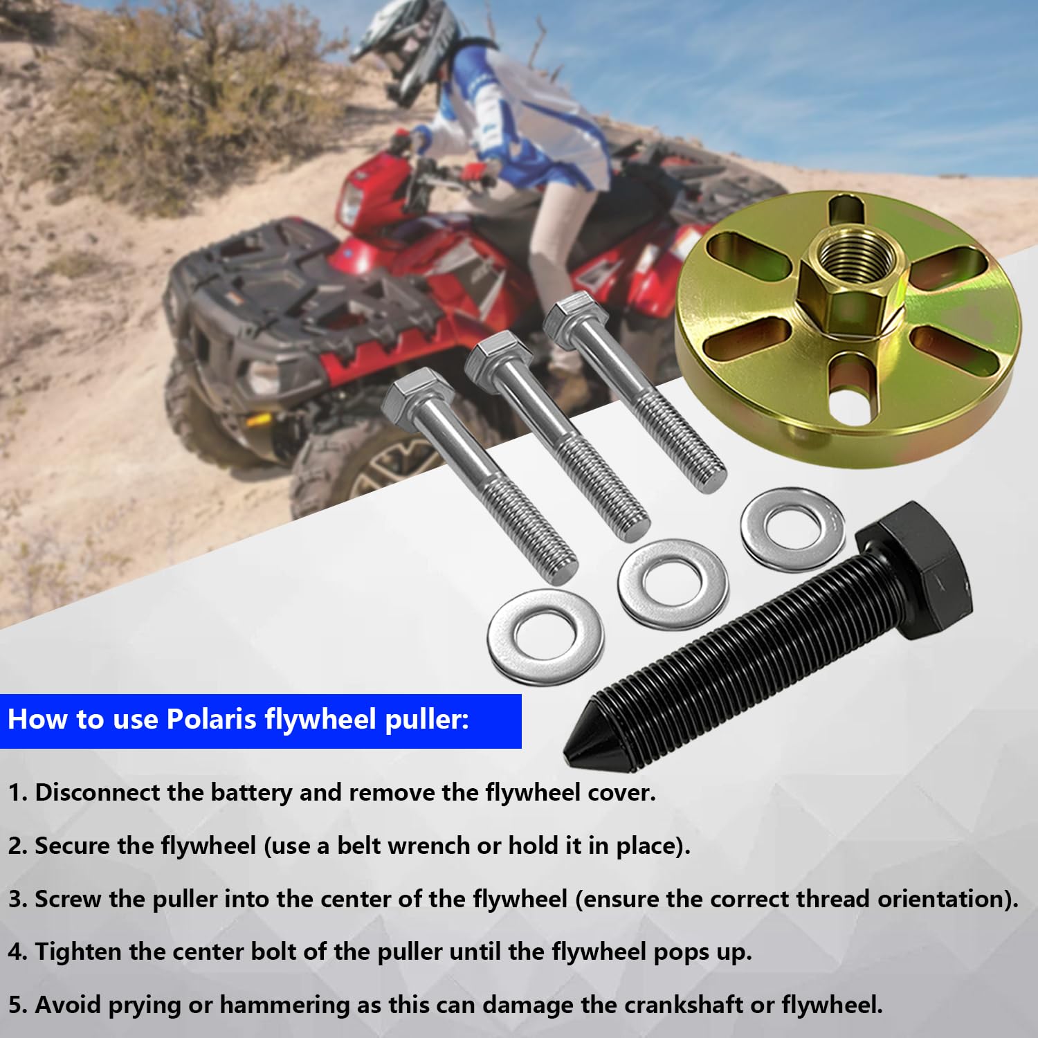Zinc-coated flywheel puller by FBSCTMH resisting rust