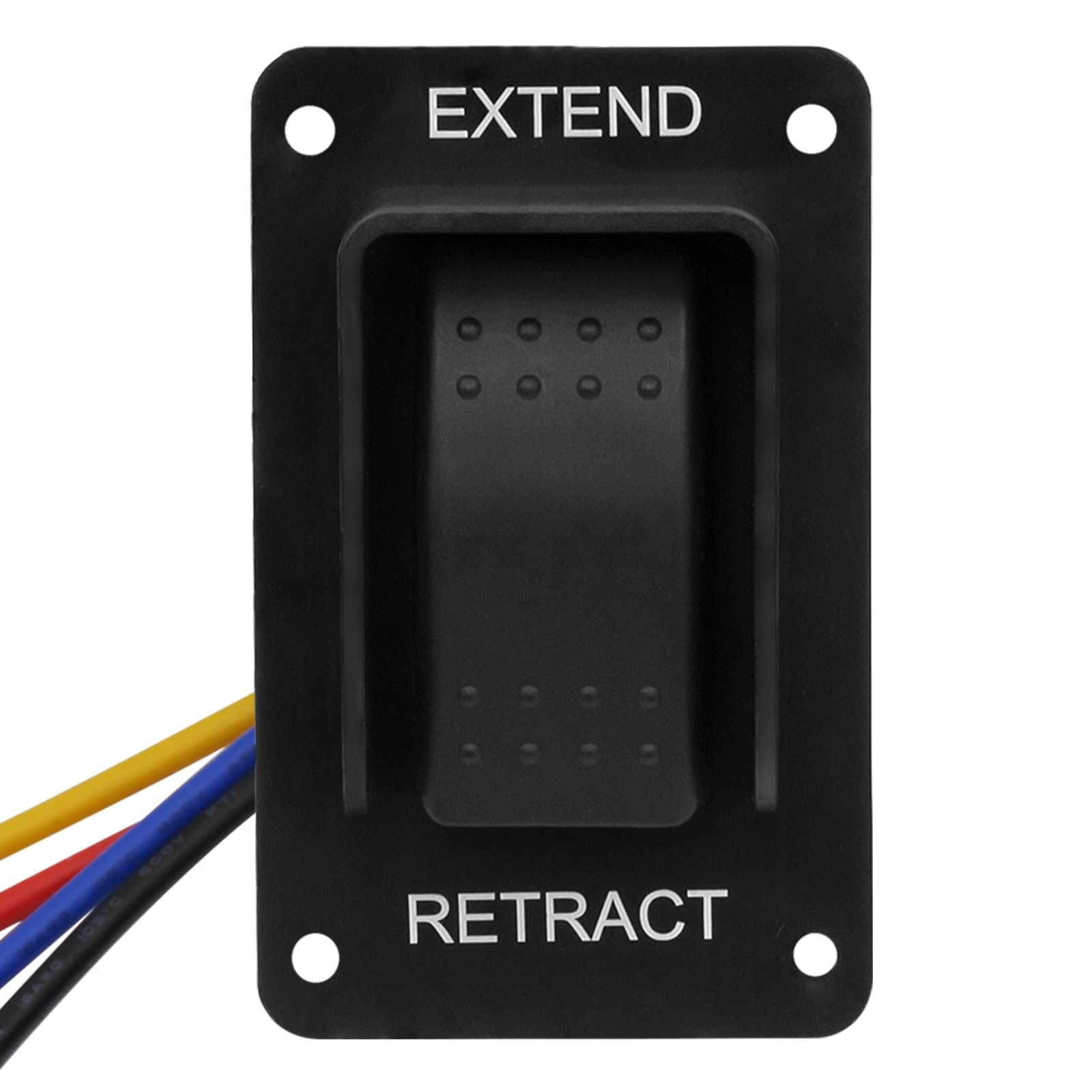FBULWSEC 387874 RV stabilizer switch front view with durable waterproof design