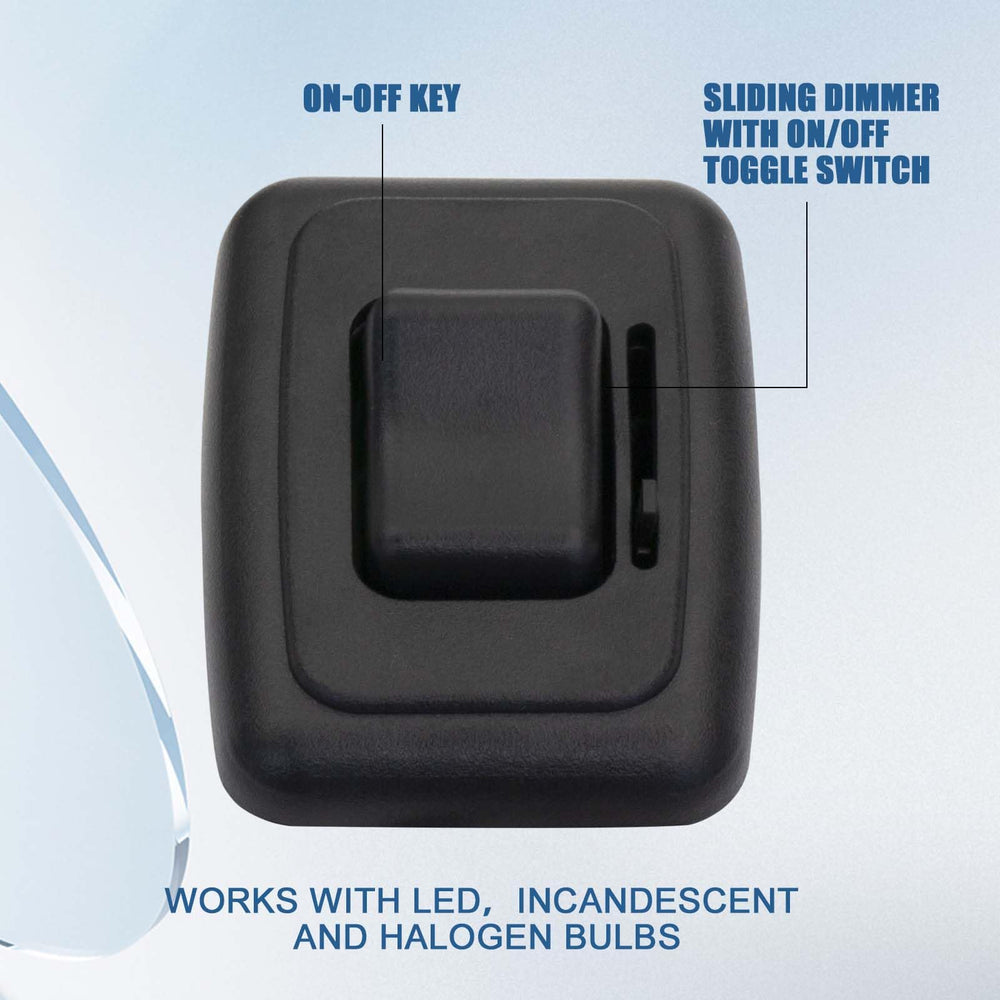 FBULWSEC 60W dimming capacity for LED, halogen, and incandescent lights.