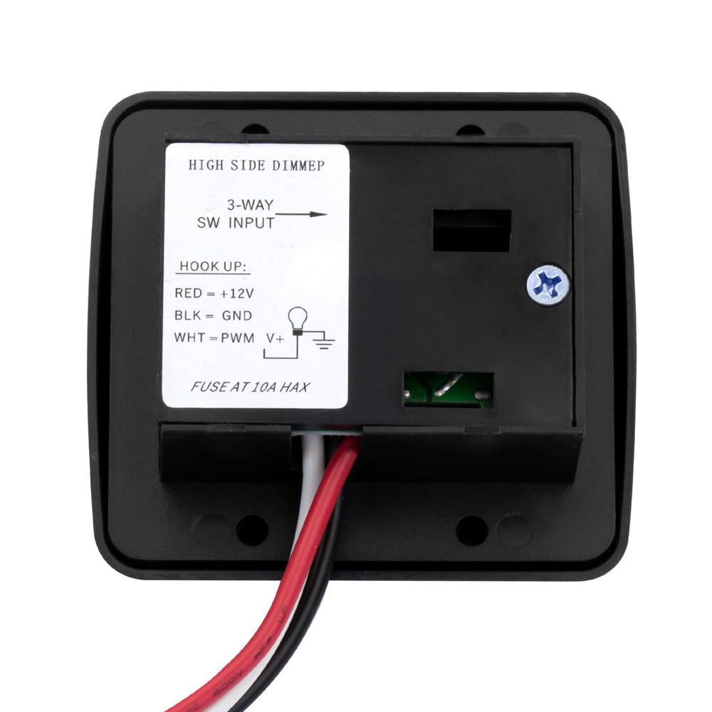 FBULWSEC RV Led Dimmer Switch cutout dimensions aid precise panel fit