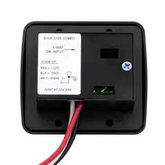 FBULWSEC RV Led Dimmer Switch cutout dimensions aid precise panel fit