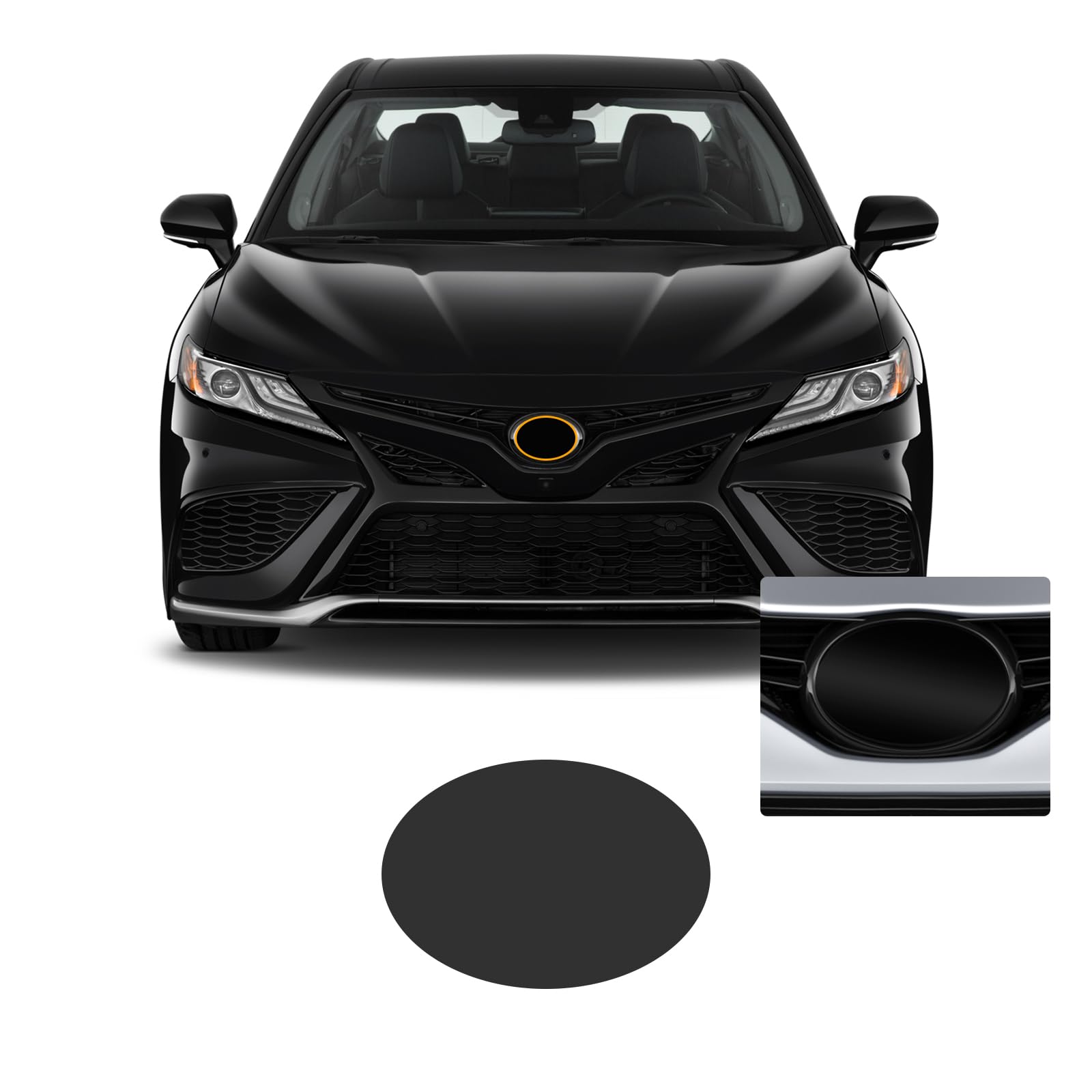 FDAIUN blackout emblem rear overlay on Camry for a cohesive look