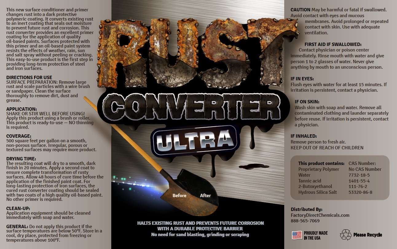FDC Rust Converter Ultra brush application showing easy coverage on rusty metal