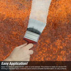FDC Rust Converter Ultra dries in about 20 minutes with dark protective finish