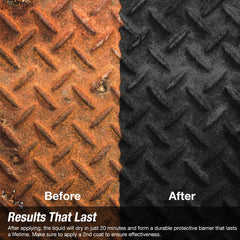 FDC Rust Converter Ultra surface prep with wire brush removing loose rust