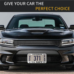 FDCHTUNGS license plate holder with screw set ensures secure front or rear display.