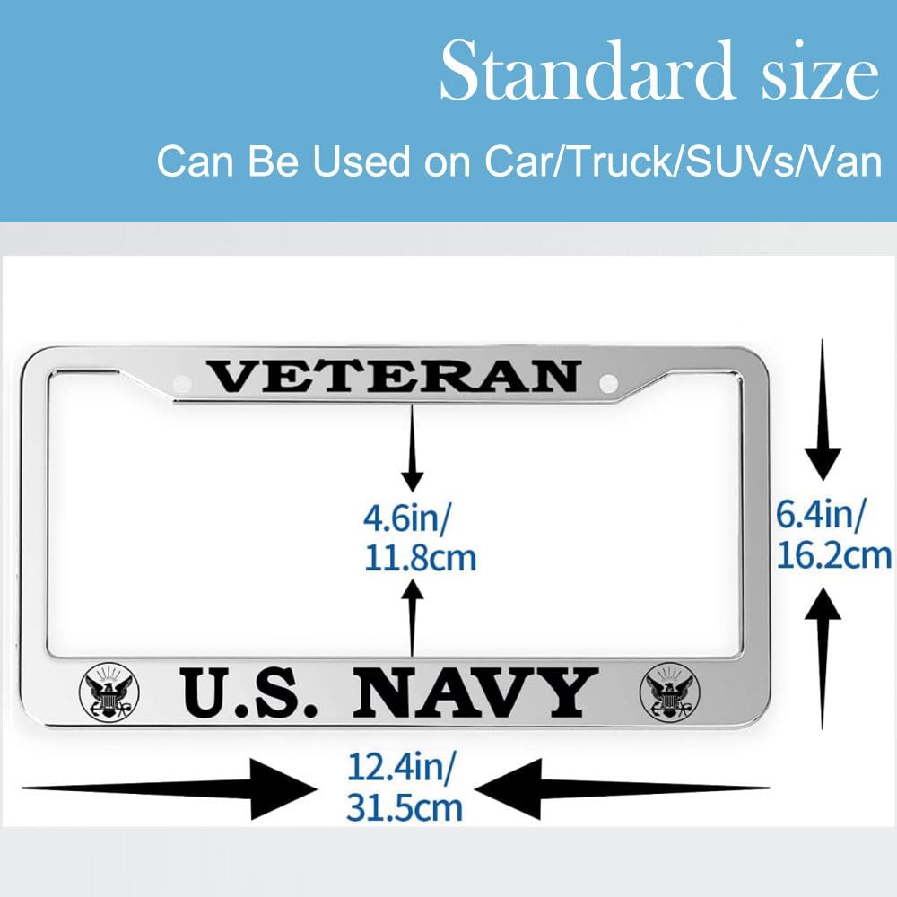 Silver aluminum frame from FDCHTUNGS protects plate edges during daily driving.