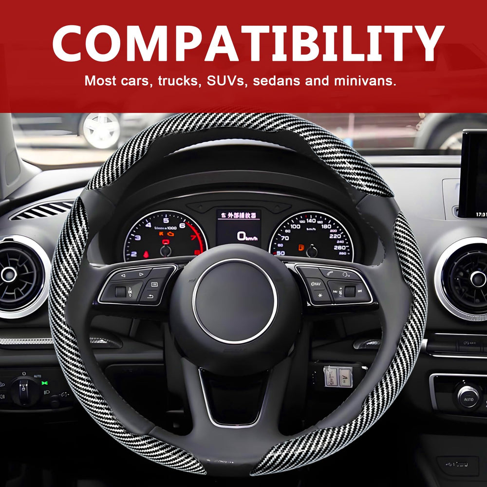 FDCTSD steering wheel cover in daily driving scenario for comfortable grip