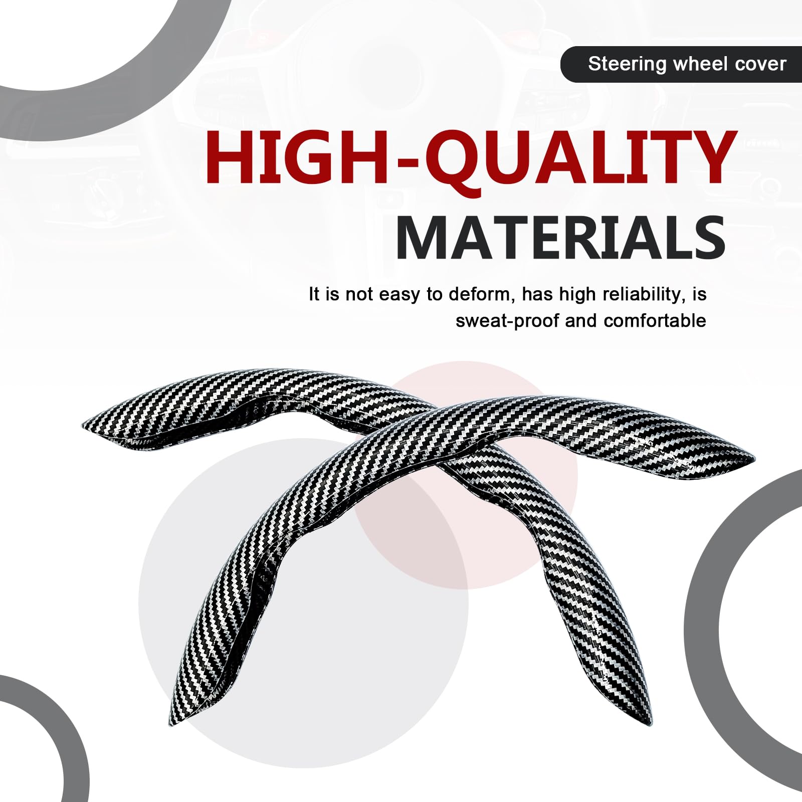 FDCTSD steering wheel cover demonstrates easy installation without tools