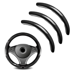 FDCTSD universal carbon fiber steering wheel cover with anti-slip grip for secure handling