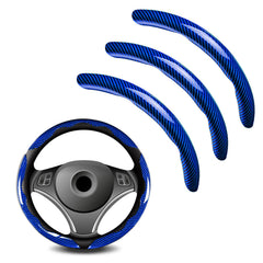 FDCTSD universal carbon fiber steering wheel cover with anti-slip grip for better control