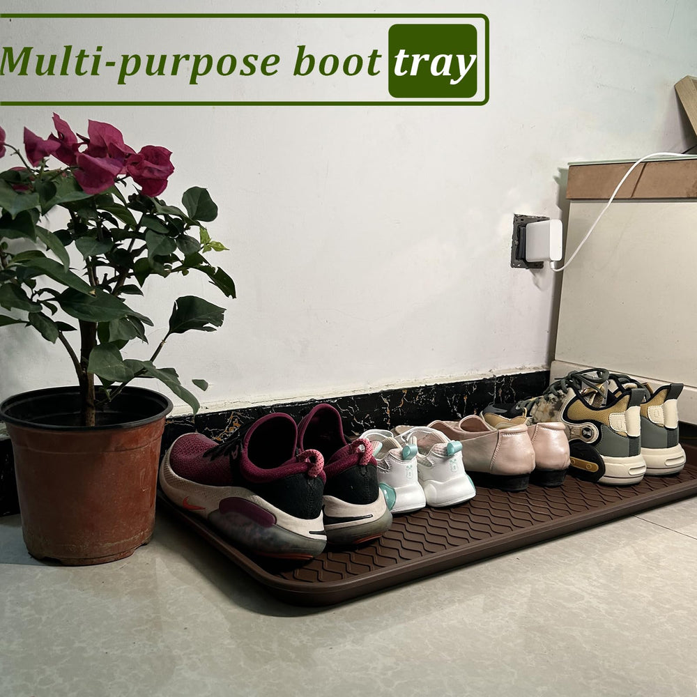 FDGARDEN boot tray 2-pack rim detail shows spill containment