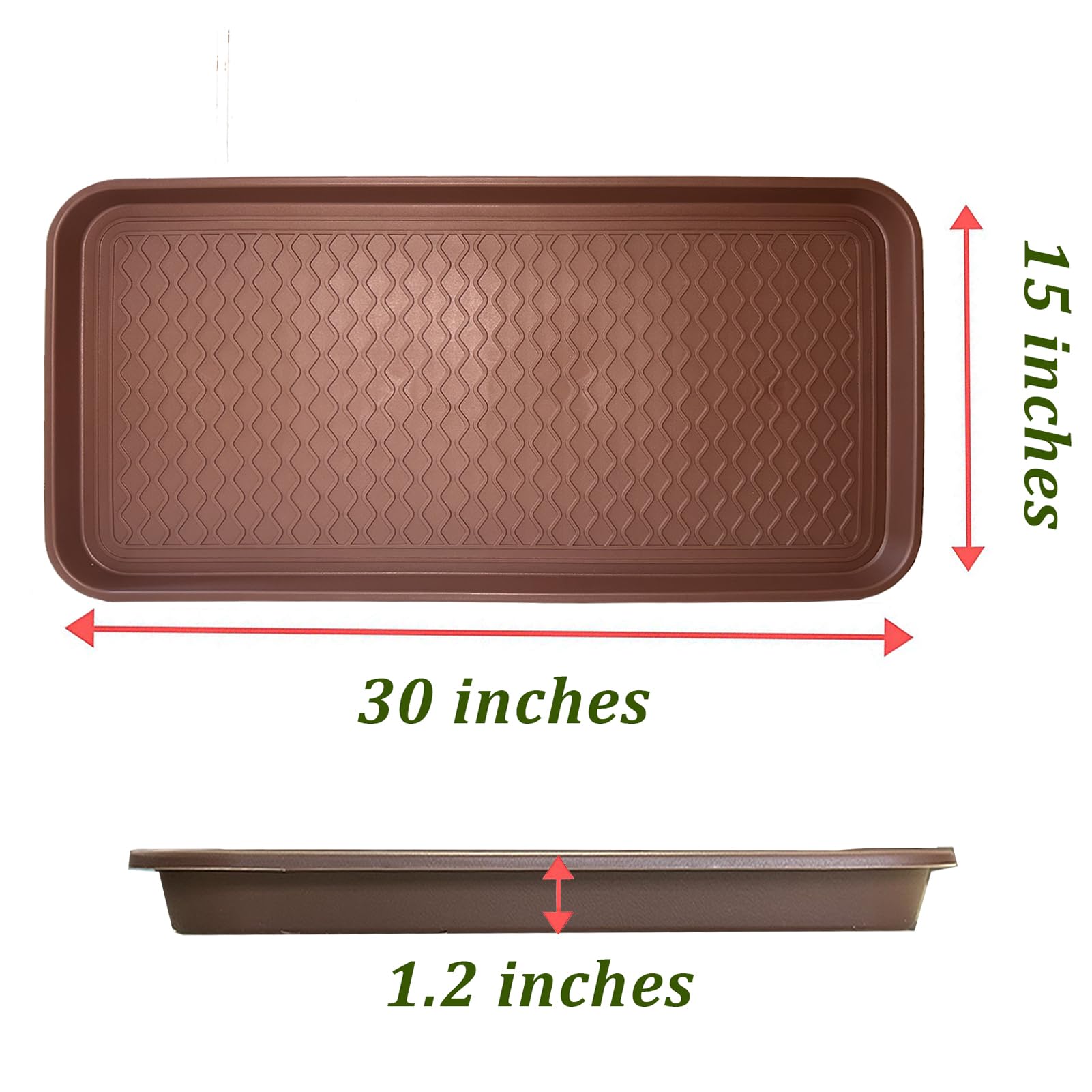 FDGARDEN boot tray doubles as pet bowls mat