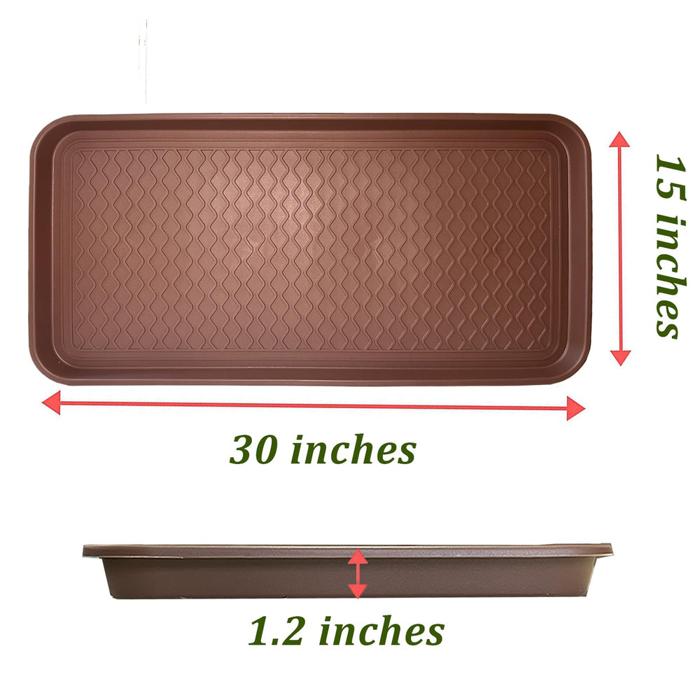FDGARDEN boot tray doubles as pet bowls mat