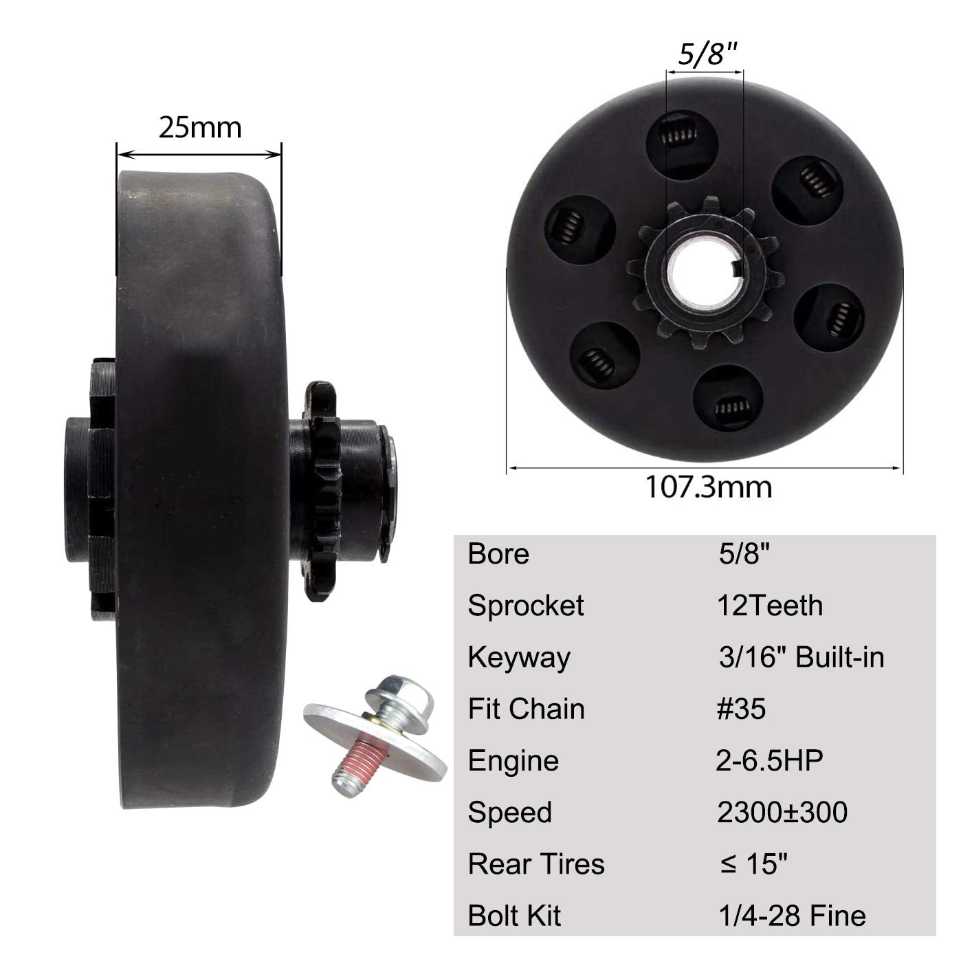 FDJ assembly bolt and washer kit included for quick mounting.