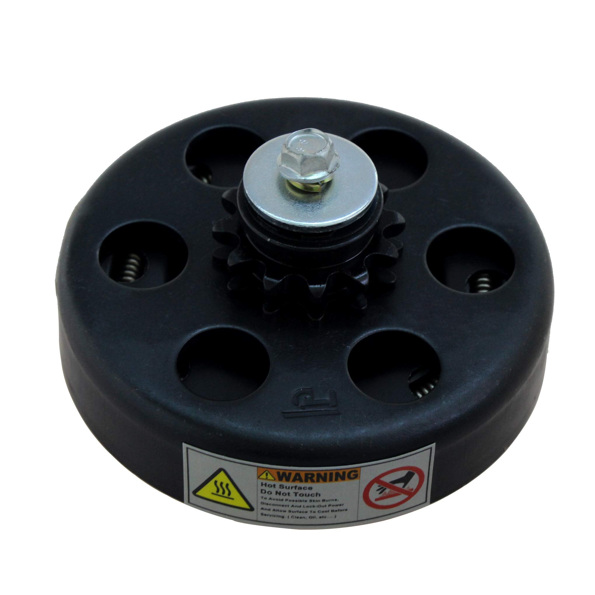 FDJ go-kart clutch at 35 chain compatibility for Honda clones.