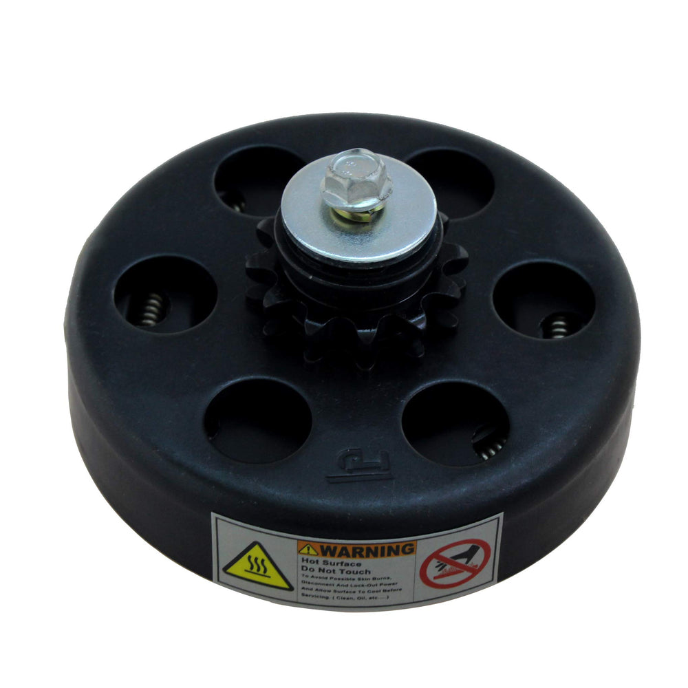 FDJ go-kart clutch at 35 chain compatibility for Honda clones.