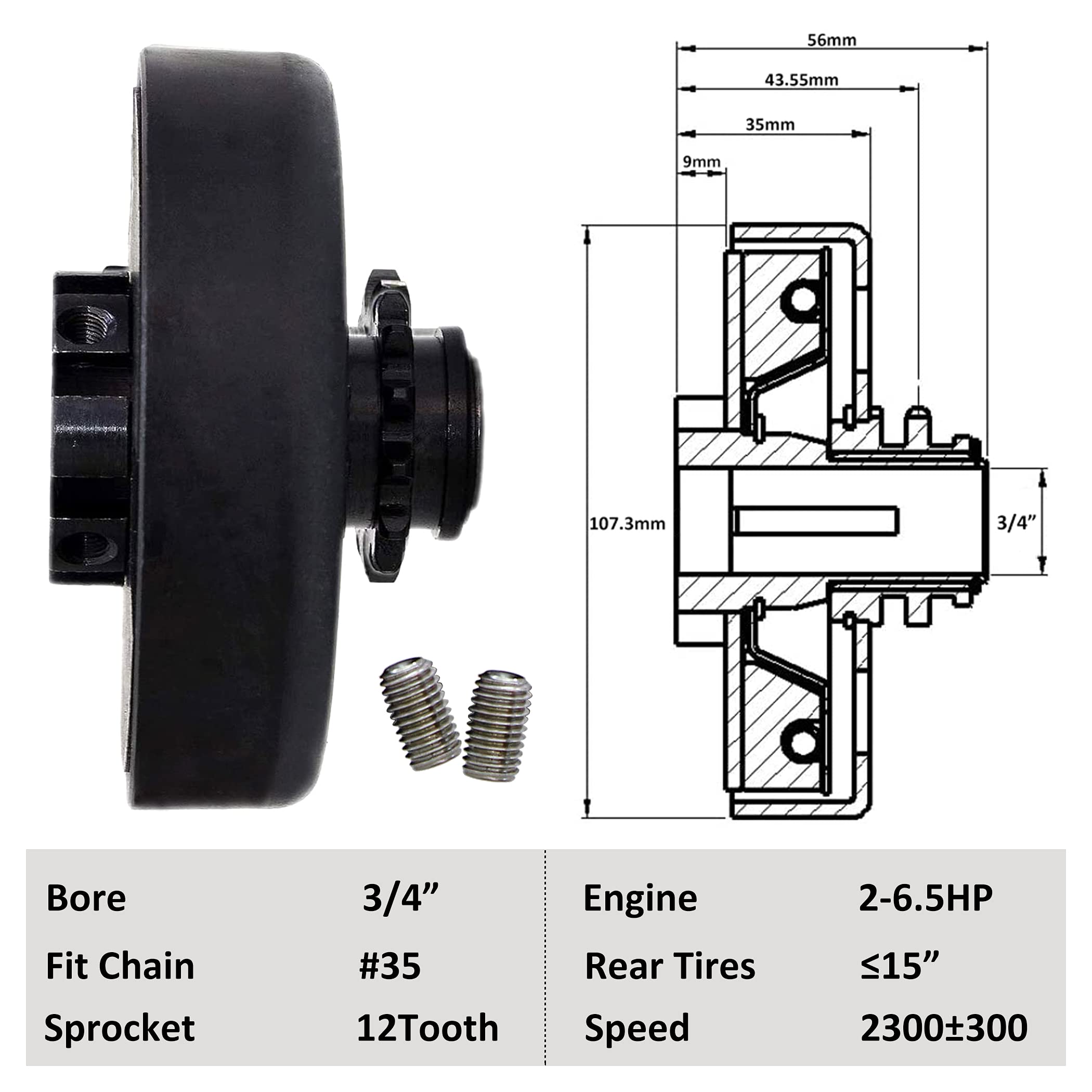 FDJ heat-resistant clutch delivers reliable performance under high-load use.