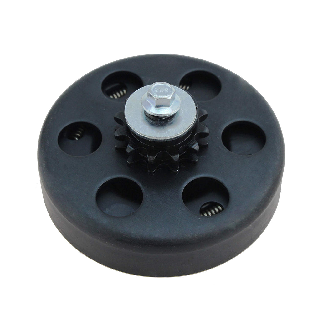 FDJ Predator 212 clutch 3/4 bore fitment detail highlights engine compatibility for mini bikes