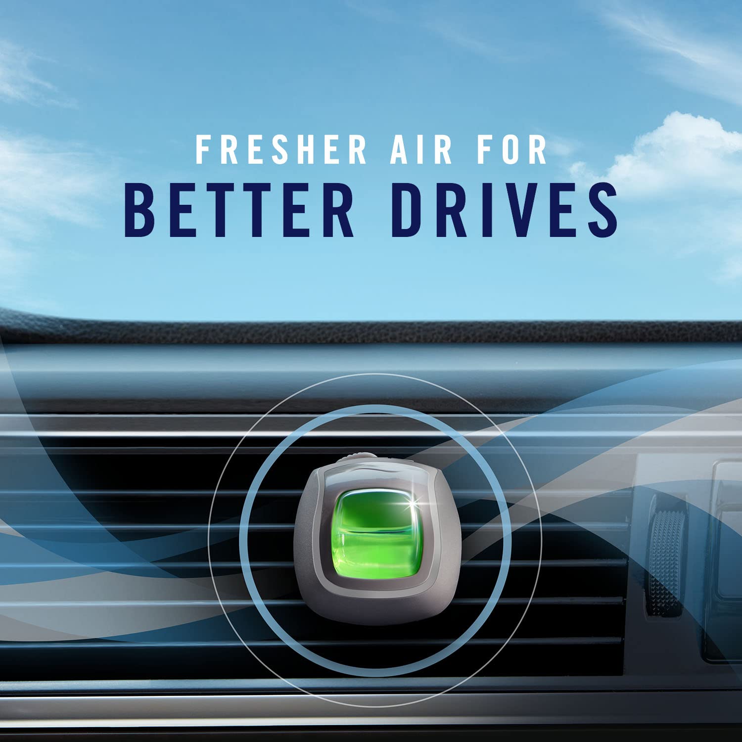 Febreze Cabin Odor Fighters reduce car smells gradually.