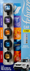Febreze Mixed Scents vent clip pack front view, customizable car freshness.