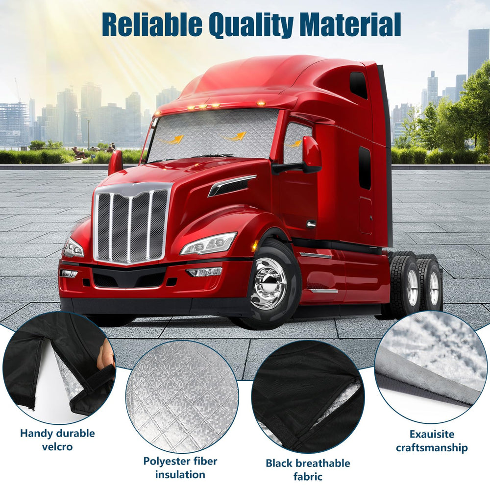 Federedevo 3-set kit covers front windshield and two side windows for complete protection