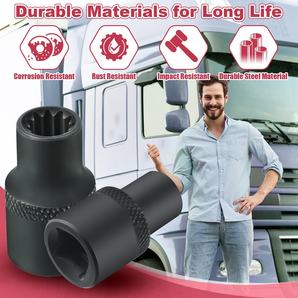Feekoon Knorr-Bremse compatible socket for precise alignment during brake service