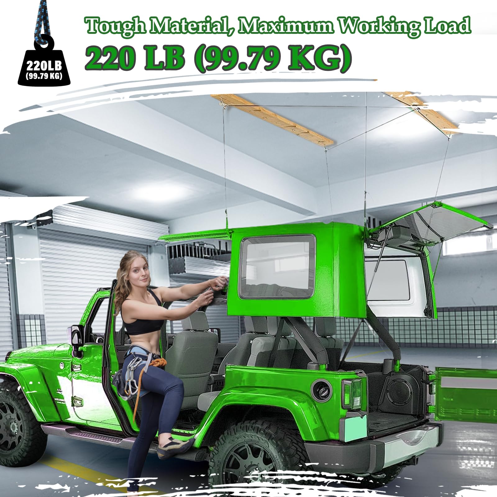 Feeligivin 8-to-1 mechanical advantage makes handling easy