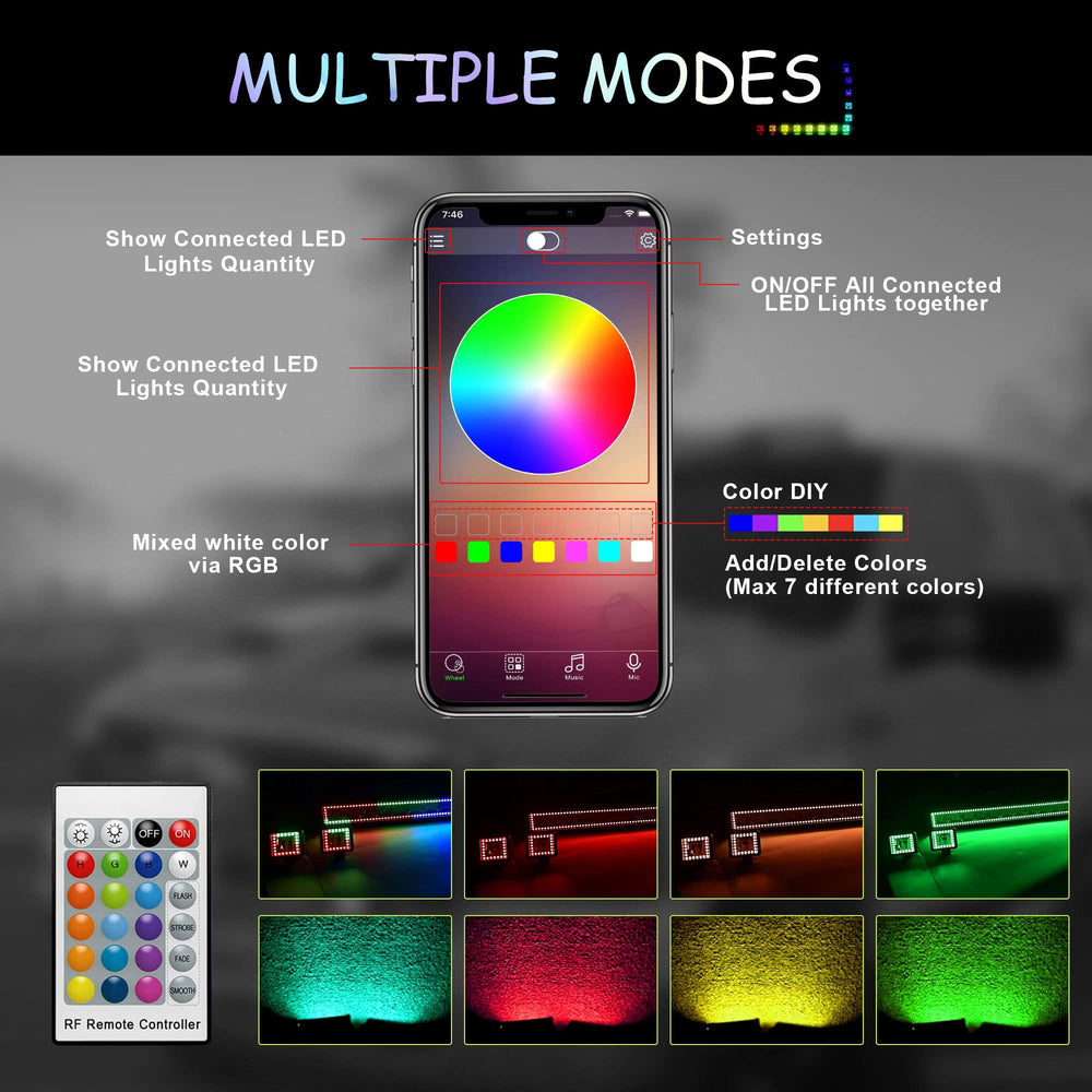 FEELON RGB halo strip creates dramatic chasing effects for night visibility