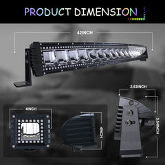 FEELON two 4-inch RGB pods provide focused flood light for trucks