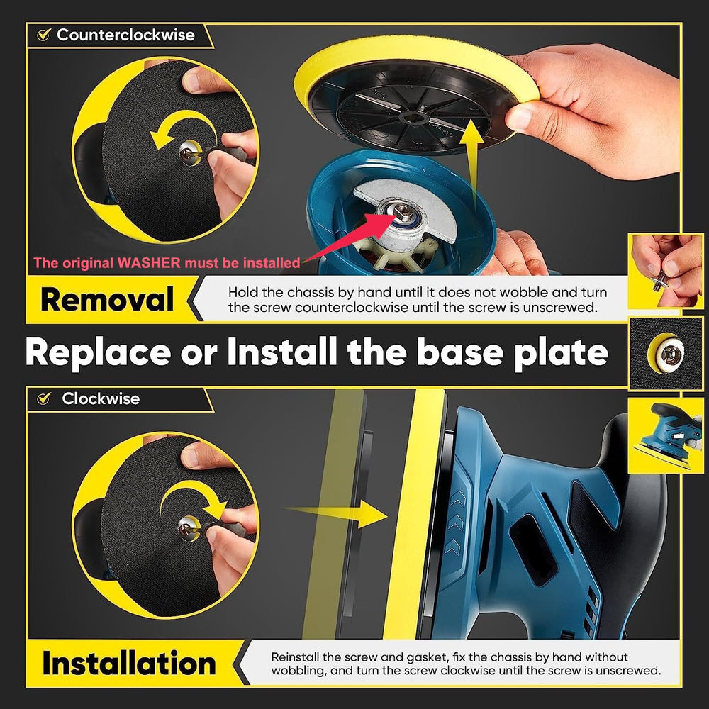 Feenynic easy installation backing plate demonstrated for simple DIY setup