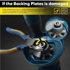Feenynic screws and pads set enables quick, secure backing plate replacement