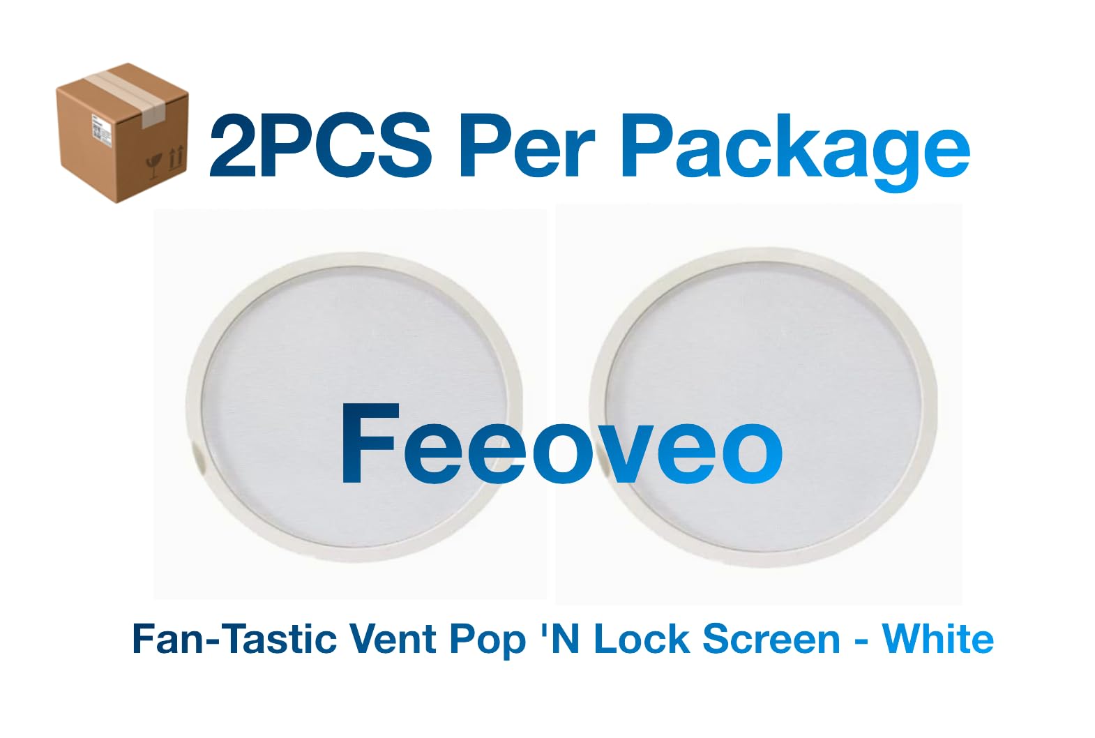 Feeoveo 2-pack provides ready-to-install replacement screens.