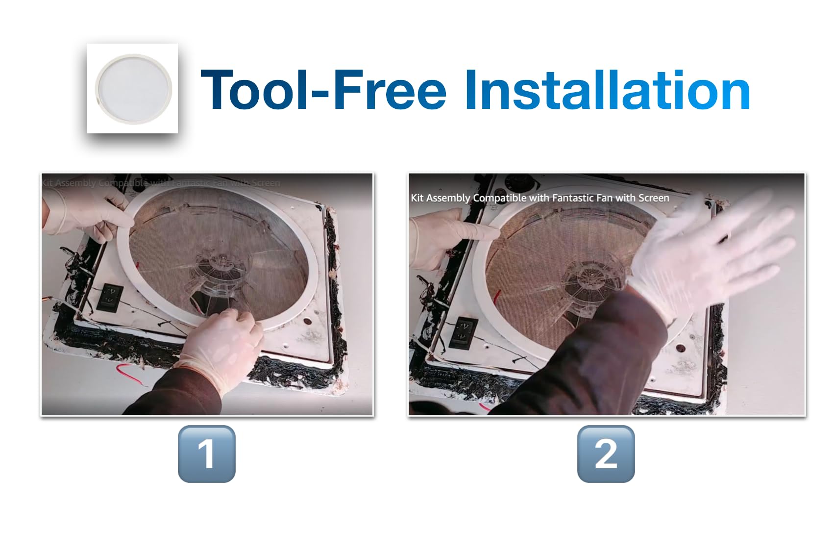 Feeoveo rv screen easy-snap-in install for tool-free setup.