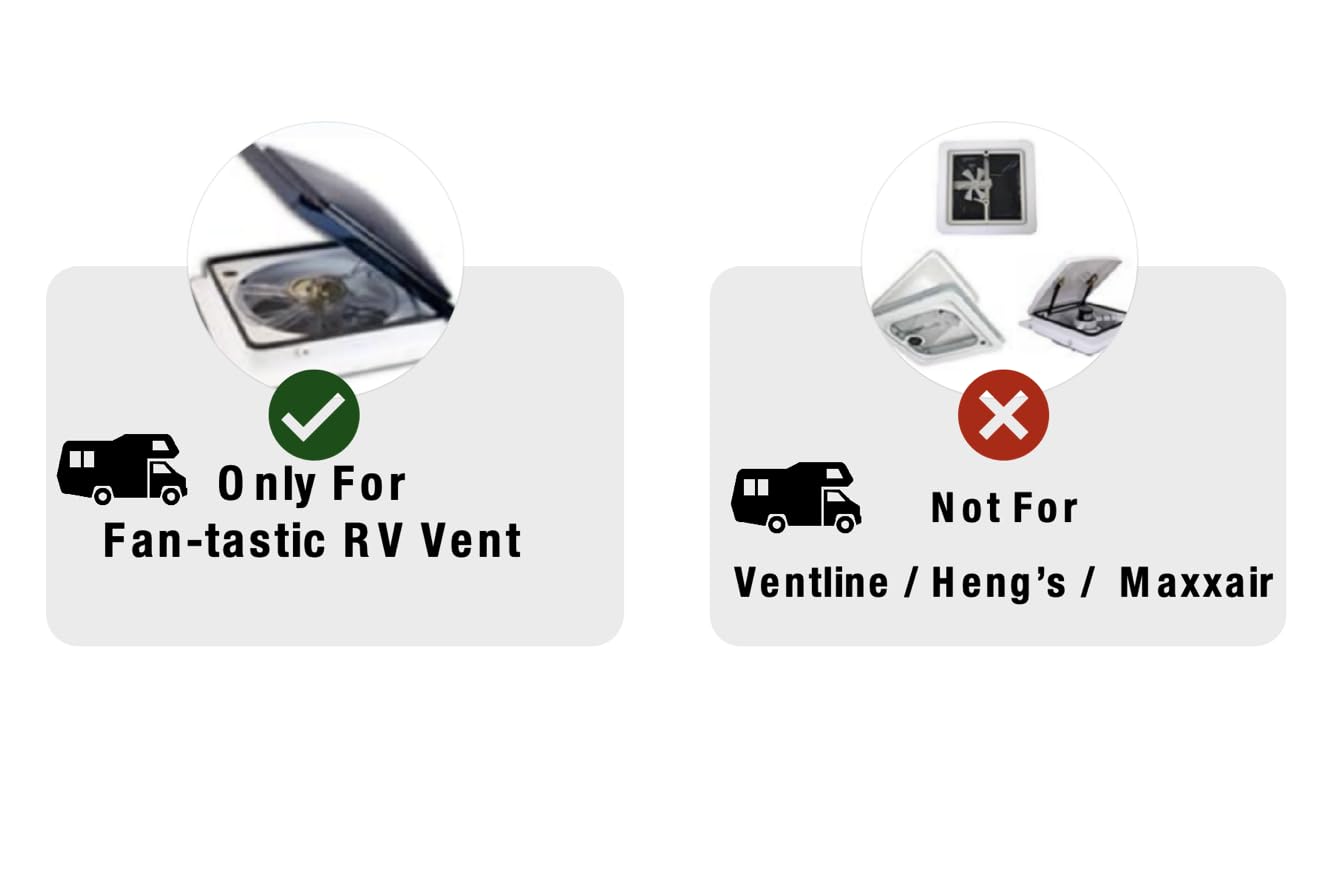 Feeoveo 1200 CFM motor boosts RV roof vent efficiency and air exchange.
