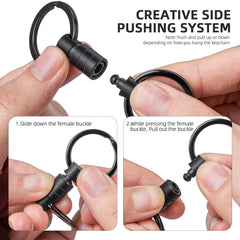 FEGVE 360° swivel design keeps keys organized and ready.